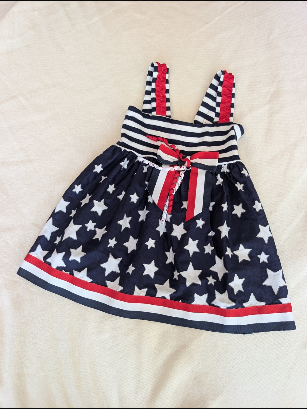 Blueberi Boulevard 4T 4th Of July Cotton Dress